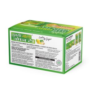 tulsi gold green tea lemon ginger