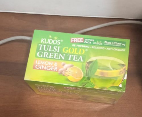 Tulsi Lemon & Ginger Green Tea - Best Fat Burning Formula (2g X 25tea Bag) photo review