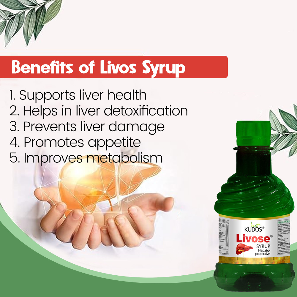 Buy Best Ayurvedic Liver Tonic | Kudos Livose Syrup